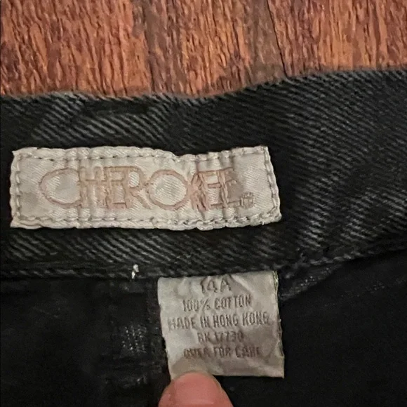 Vintage Cherokee Black Denim Jeans - Picture 6 of 9